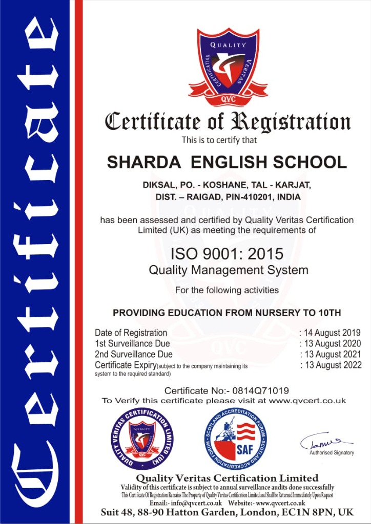 ISO 9001:2015 Certificate